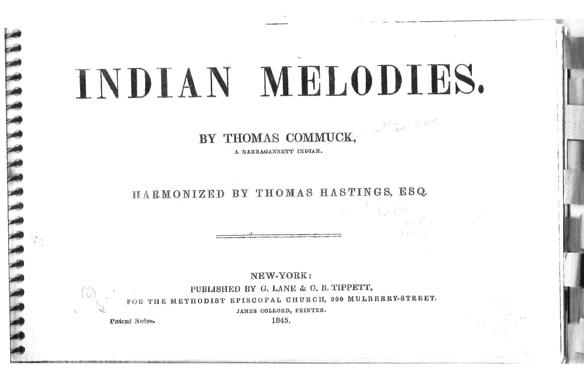 Commuck 1845 title page